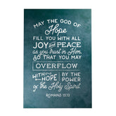 Words That Inspire Decoposter: May the God of Hope Fill You